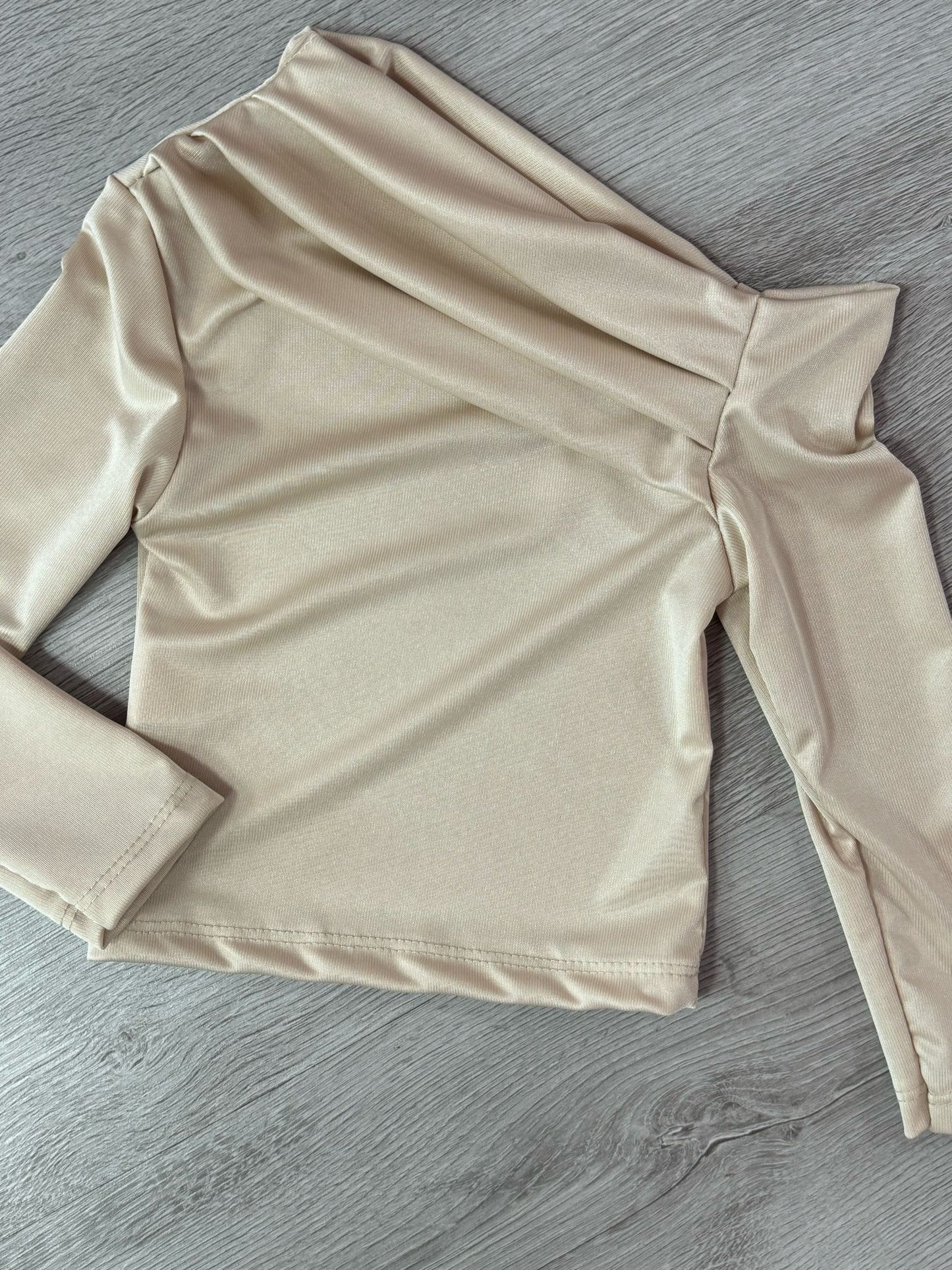 Maglia Bambina Monospalla Drappeggiata Elegante