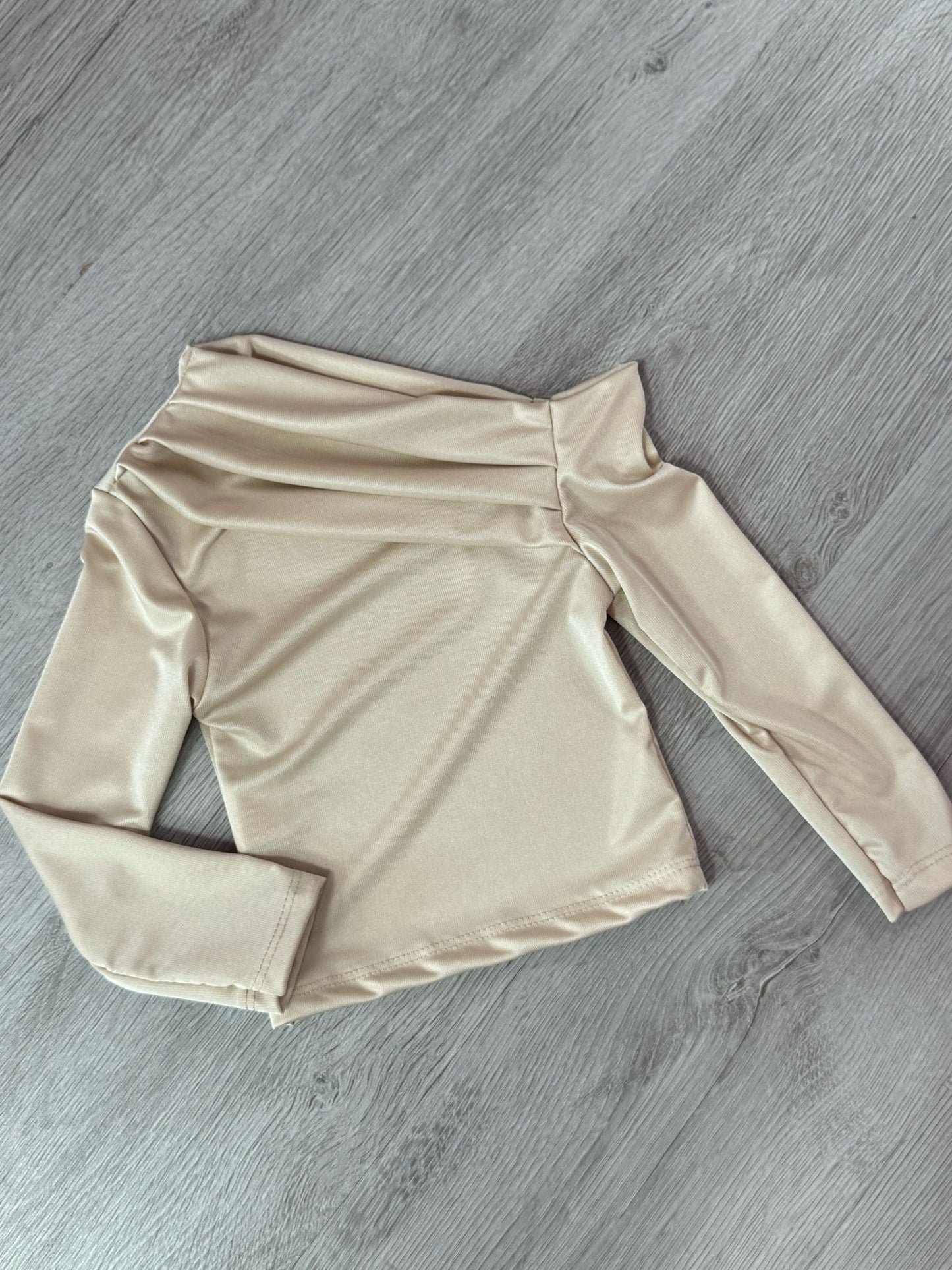 Maglia Bambina Monospalla Drappeggiata Elegante