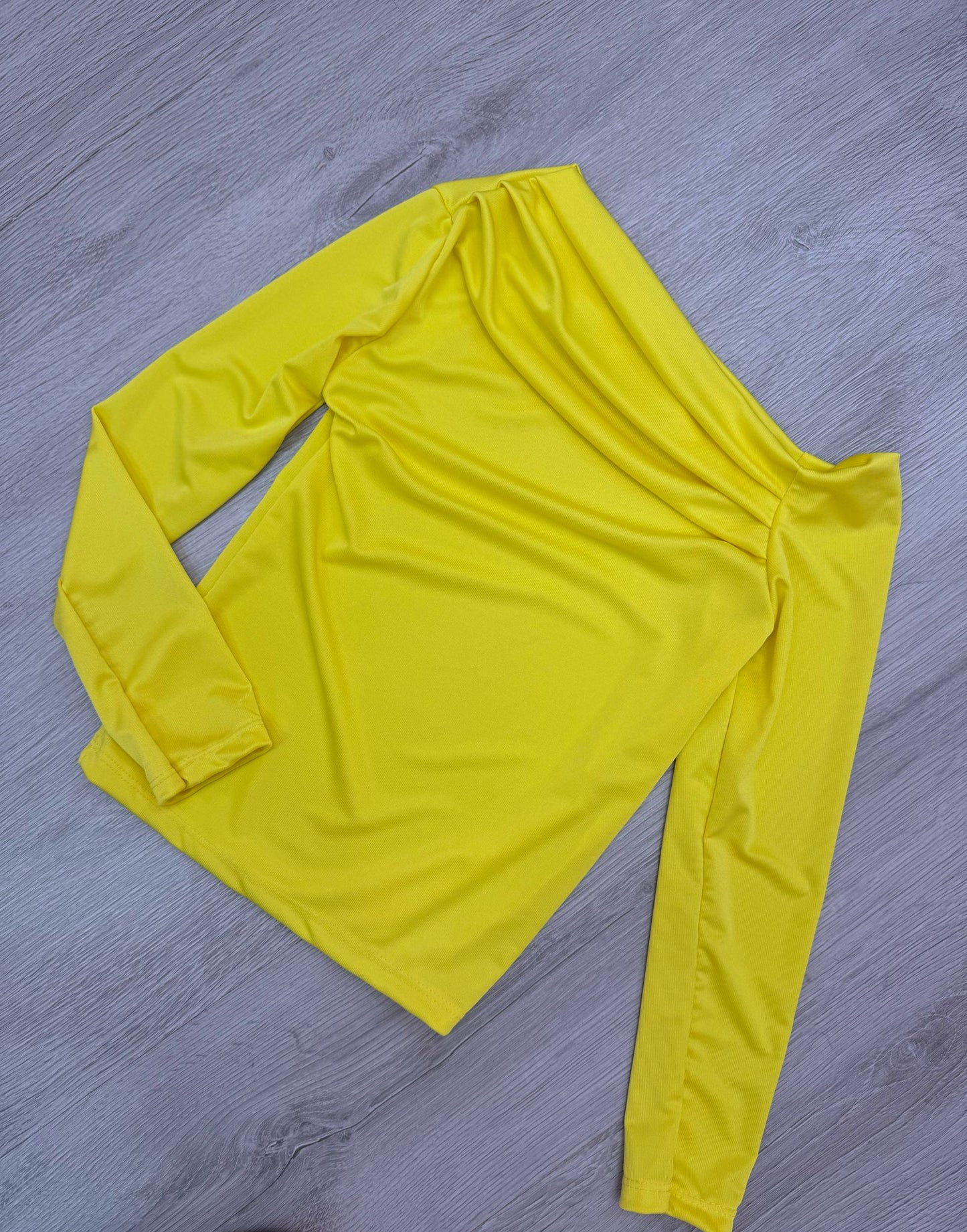 Maglia Bambina Monospalla Drappeggiata Elegante