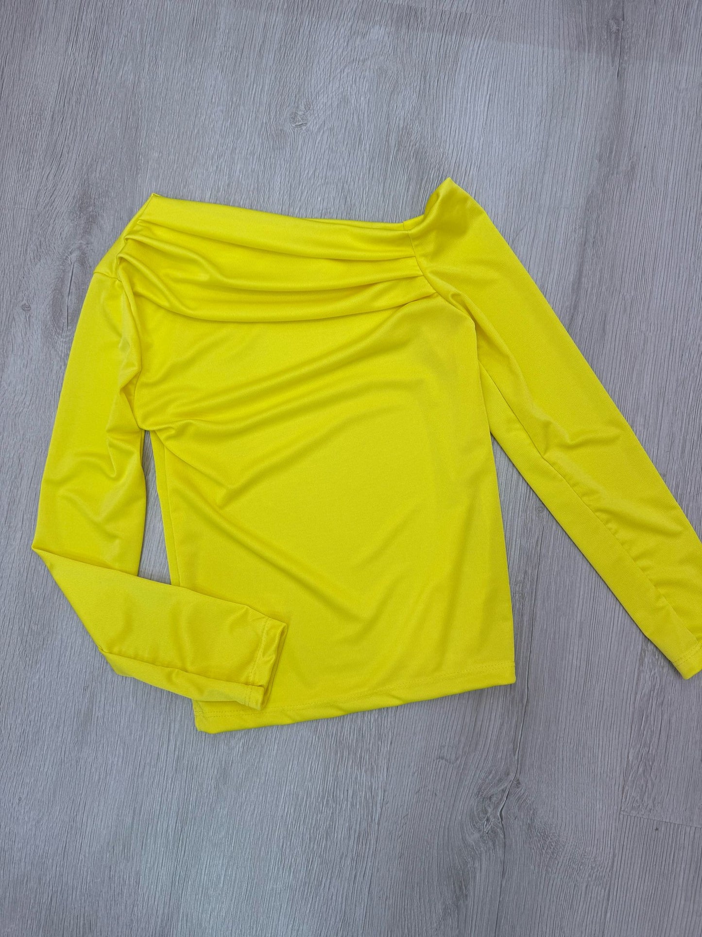 Maglia Bambina Monospalla Drappeggiata Elegante