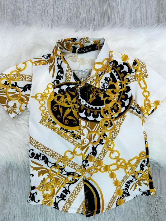 Camicia Bambino Fantasia Catene Vari Colori