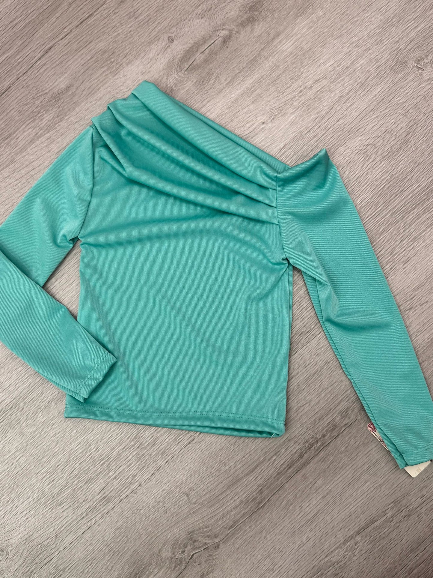 Maglia Bambina Monospalla Drappeggiata Elegante